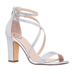 I. Miller Womens Sherwin Heeled Sandals, 8 Medium, Silver